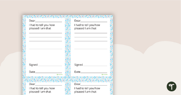 Go to Positive Parent Notes - Pastel Dots teaching resource