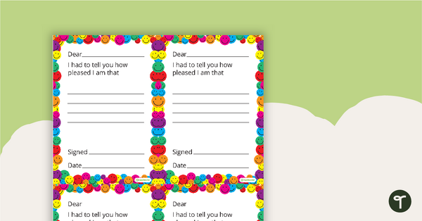 Image of Positive Parent Notes - Happy Face