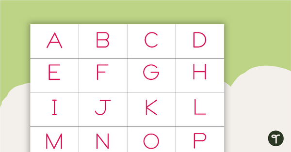 Preview image for Alphabet Cards, Picture Cards, and Activity Ideas - teaching resource