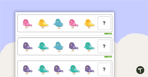 Pattern Activity Cards - Birds teaching resource