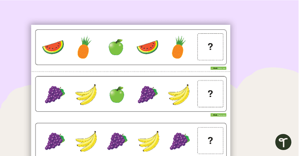 Preview image for Pattern Activity Cards - Fruit - teaching resource
