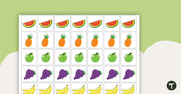 Pattern Activity Cards - Fruit teaching resource