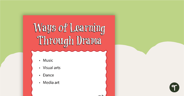 Learning Through Drama Posters teaching resource