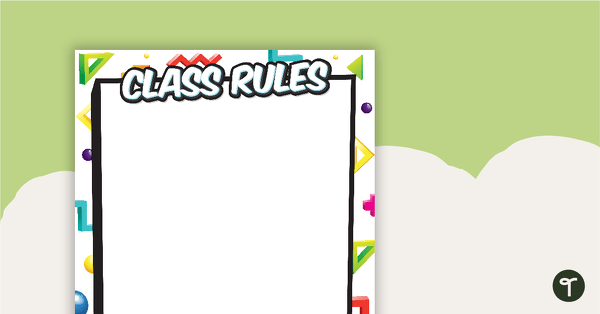 Retro - Class Rules teaching resource