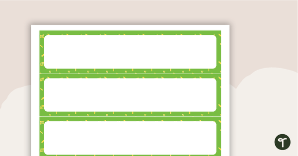 Go to Calculator Pattern - Tray Labels teaching resource