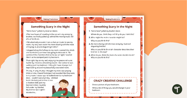 Preview image for 60 Comprehension Strategy Task Cards - teaching resource