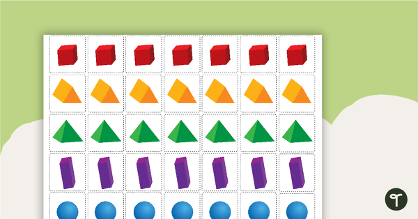 Pattern Activity Cards - Shapes teaching resource