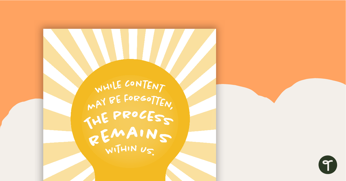 The Process Remains Within Us - Motivational Poster teaching resource