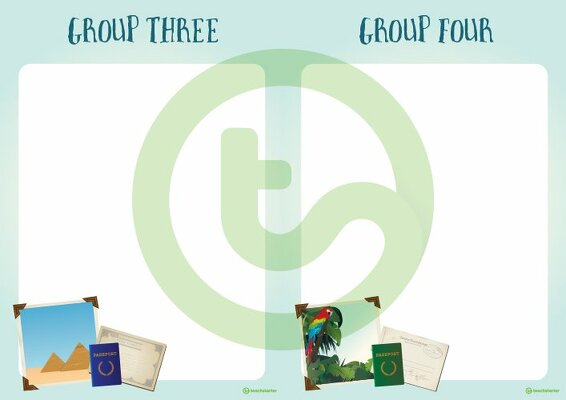 Travel Around the World - Grouping Posters teaching resource