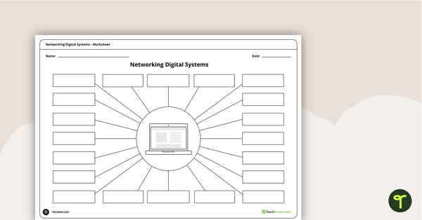 Preview image for Networking Digital Systems Brainstorming Worksheets - teaching resource