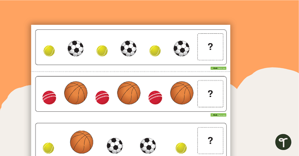Go to Pattern Activity Cards - Sports teaching resource