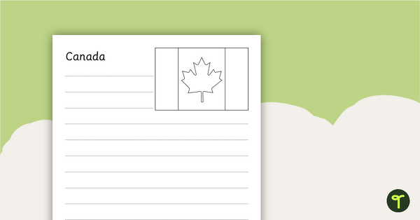 Preview image for North American Flags Worksheets - BW - teaching resource