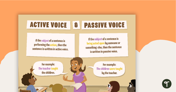 Go to Active Voice and Passive Voice Poster teaching resource