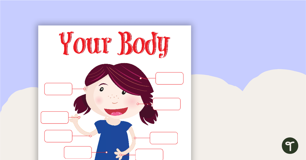 Body Labeling Activity - Color teaching resource