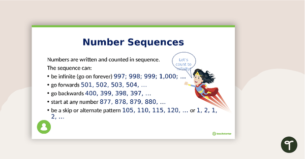 Identifying Number Patterns and their Rules - PowerPoint teaching resource
