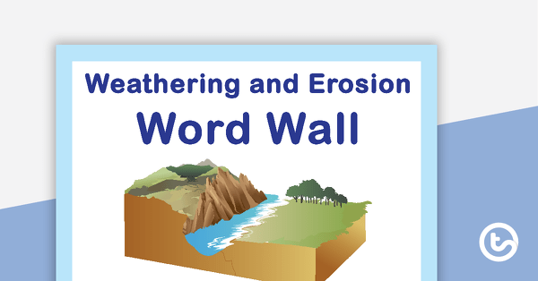 预览image for Weathering and Erosion Word Wall Vocabulary - teaching resource