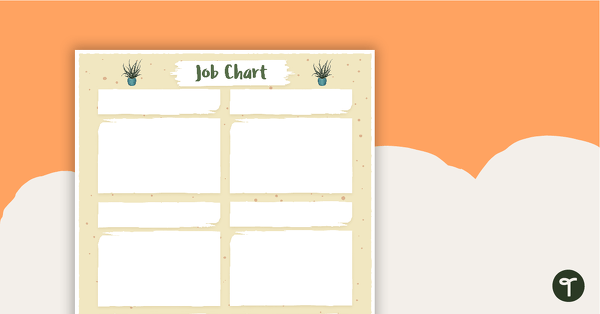 Cactus - Job Chart teaching resource