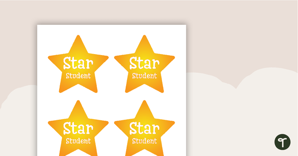 Stars - Star Student Badges teaching resource