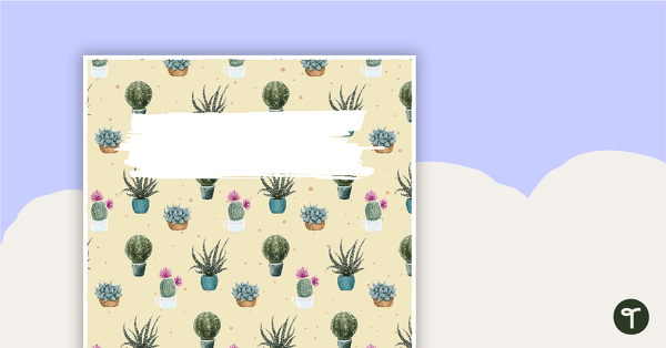 Go to Cactus - Diary Cover teaching resource