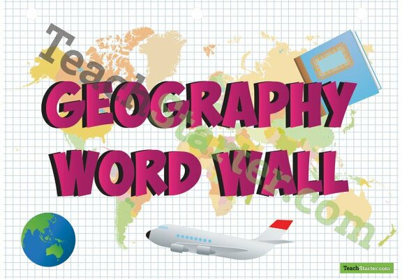 Geography Word Wall Poster teaching resource