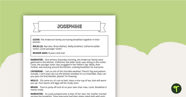 Preview image for Readers' Theatre Script - Josephine - teaching resource