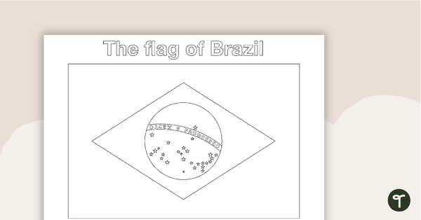 South American Flags - BW teaching resource
