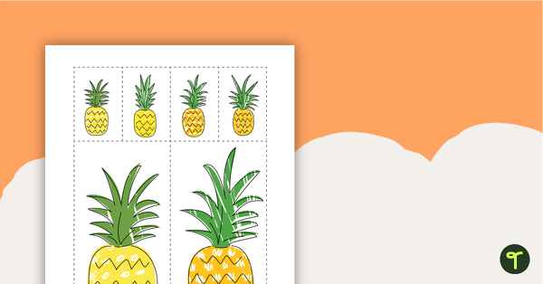 Pineapples - Cut Out Classroom Decorations teaching resource