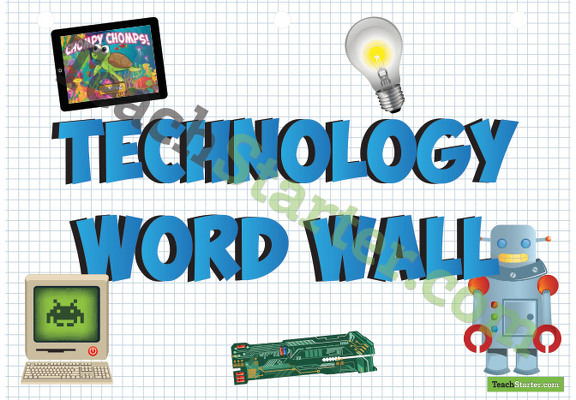 Technology Word Wall Poster teaching resource