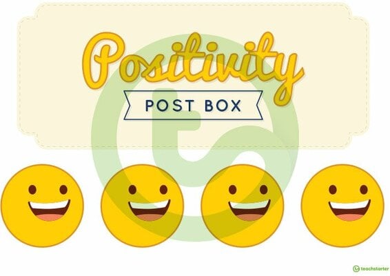 Positivity Post Box Template teaching resource