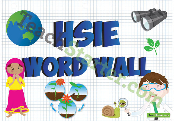HSIE Word Wall Poster teaching resource