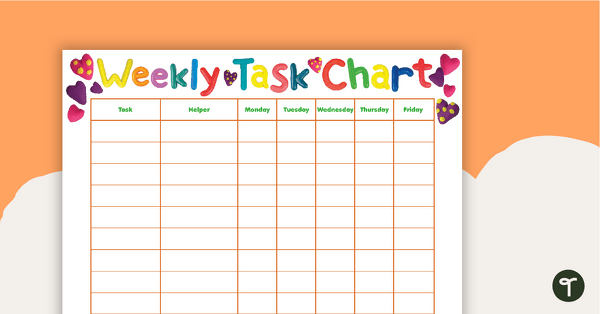 Go to Playdough - Weekly Task Chart teaching resource