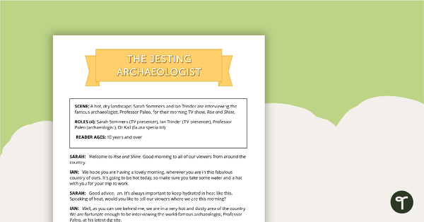 Comprehension - Jesting Archaeologist teaching resource