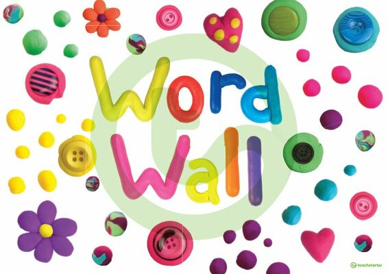 Playdough - Word Wall Template teaching resource