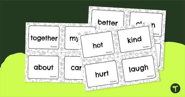 Dolch Sight Word Flash Cards - Third Grade teaching resource