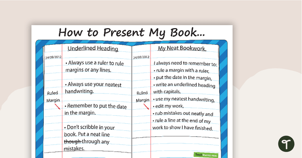 How to Present My Book Poster teaching resource