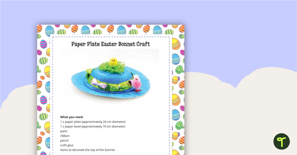 Go to Easter Hat Craft Activity teaching resource