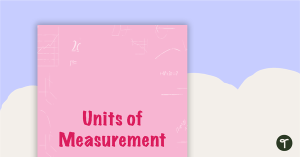 Preview image for Goal Labels - Units of Measurement (Middle Elementary) - teaching resource