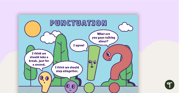 Preview image for Punctuation Poster - teaching resource