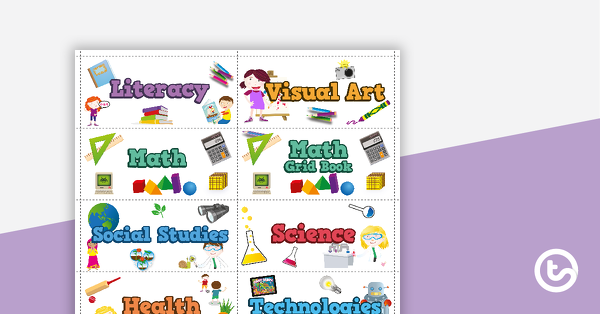 Preview image for KLA Book Labels - teaching resource