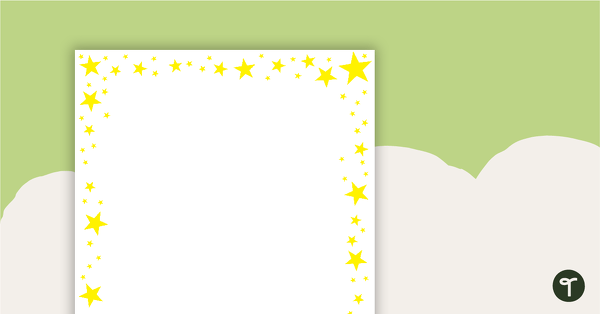 Star Page Borders teaching resource