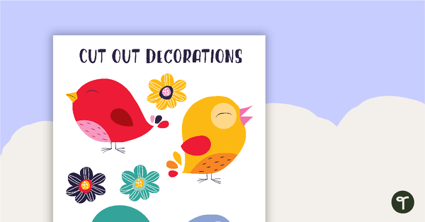 Go to Friends of a Feather - Cut Out Decorations teaching resource
