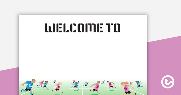 Go to Rugby Theme - Welcome Sign and Name Tags teaching resource