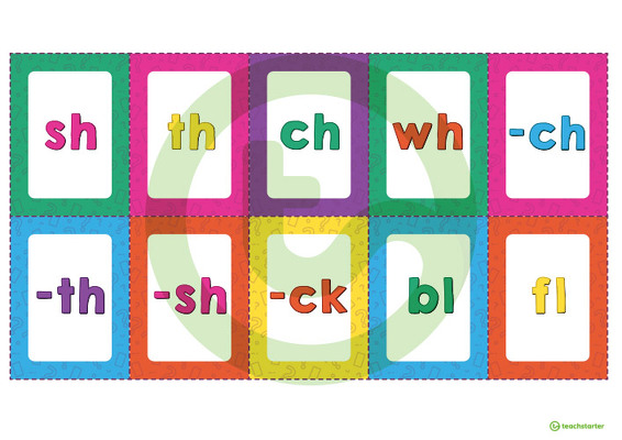Learn and Play Spots - Common Blends and Digraphs teaching resource