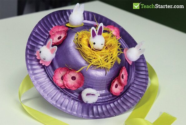 Easter Hat Craft Activity teaching resource