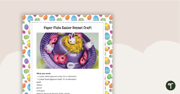 Go to Easter Hat Craft Activity teaching resource