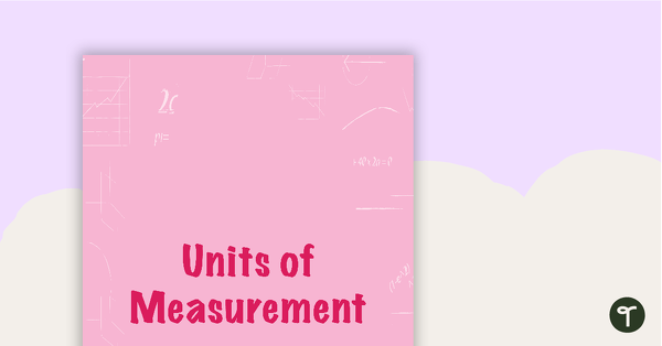 Preview image for Goal Labels - Units of Measurement (Lower Elementary) - teaching resource