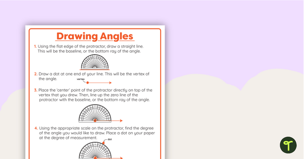 Image of Drawing Angles Anchor Chart