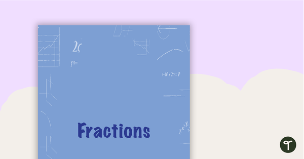 Preview image for Goal Labels - Fractions (Lower Elementary) - teaching resource