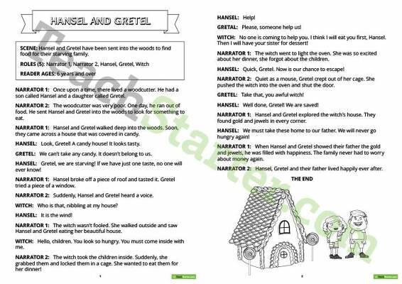 Readers' Theatre Script - Hansel and Gretel teaching resource