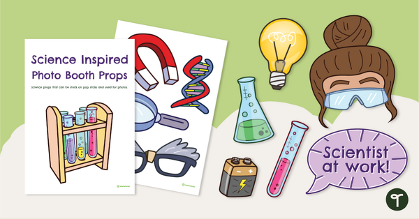 Science Inspired Photo Booth Props teaching resource